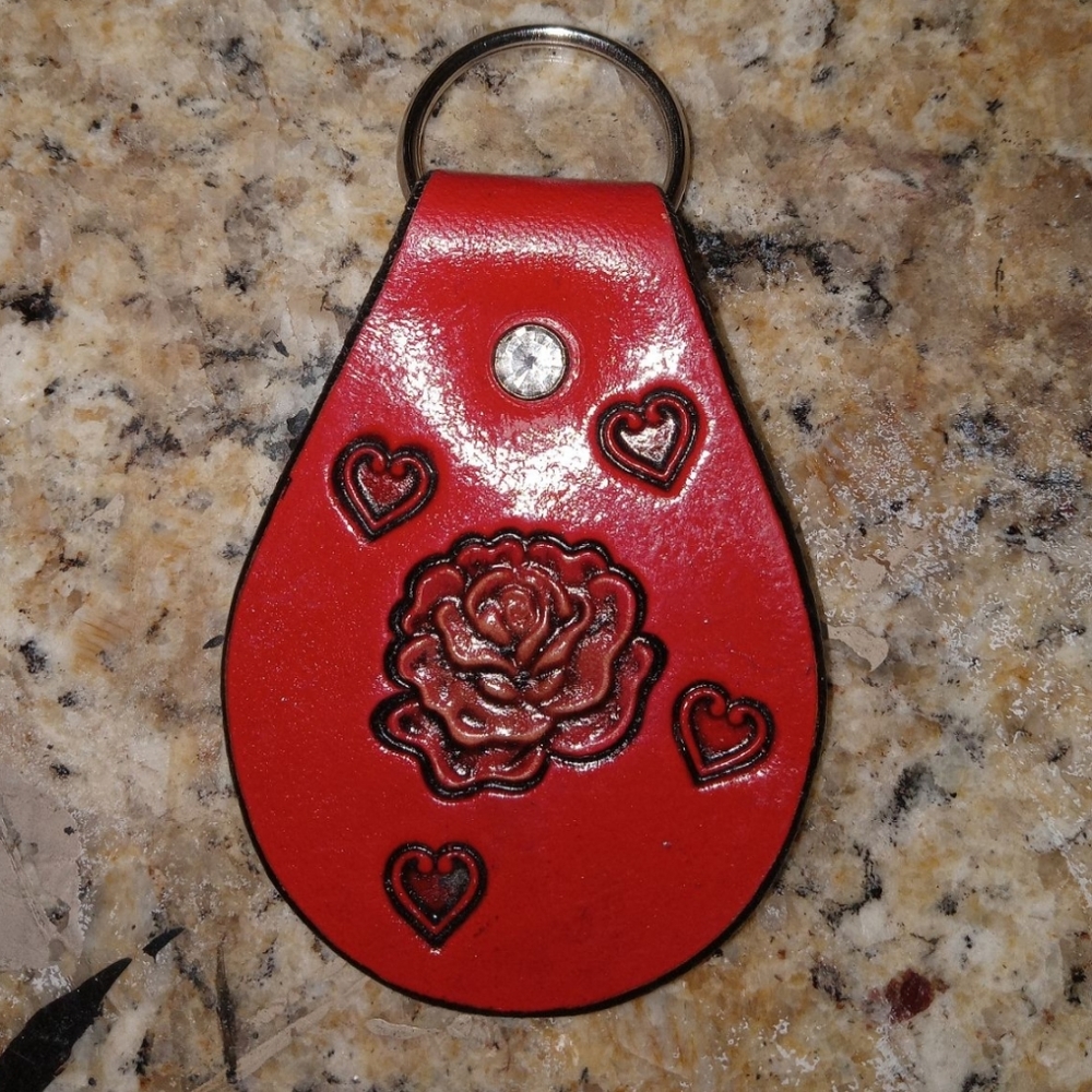 Handcrafted Leather Keychain